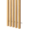 Lamely na fasádu, 5  lamel, MEDOVÝ DUB, 40 x 300 x 3000 mm, HLINÍK - Barva: Bílá