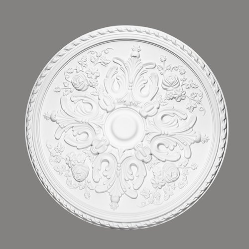 Rozeta - průměr 828 mm, hloubka 64 mm, maximální šířka řezaného otvoru 150 mm