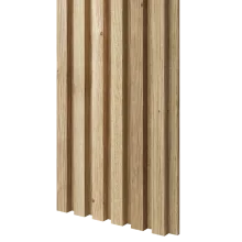 Drevené lamely ÚZKE na DYHOVANEJ doske (MDF), DUBOVÁ DYHA, 24 x 300 x 2750 mm (0,825 m2)