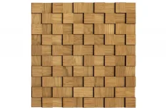 DUBOVÝ obraz 30 x 30 mm -  dřevěná mozaika 3D na samolepícím podkladu