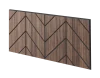 Lamelový panel VERSANNE - DÝHA Z AMERICKÉHO OŘECHU, 600 x 300 x 11 mm, ČERNÝ MDF PANEL