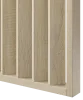 Dělící lamelová stěna s podstavcem - volně stojící, 990 x 2005 mm, (MDF), DUB SONOMA - Typ lamel: V úhlu 45° k základně