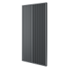 Dělící lamelová stěna - GRAFIT (ANTRACIT), (kompletní sada), MDF + FINISH FOLIE, 29 předpřipravených šířek od 510 do 2750 mm, libovolná výška (maximálně 2750 mm), 70 mm tloušťka příčky - Typ lamel: Otočné