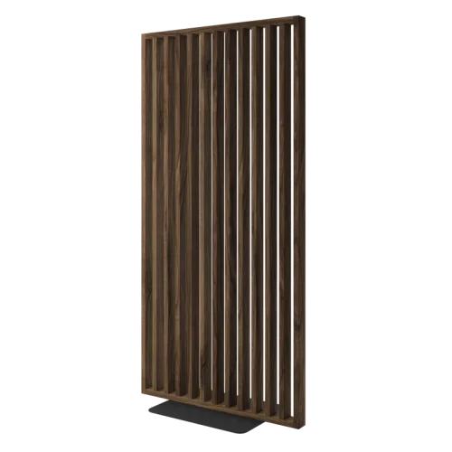 Deliaca lamelová stena s podstavcom - voľne stojaca, 990 x 2005 mm, (MDF), ORECH
