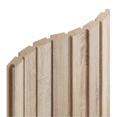 VZOREK - Lamely Puzzle, DUB SONOMA, obložení zakřivených a oblých stěn, 46 x 18 x 200 mm