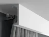 Garnýžová LED osvětlovací lišta, NEPŘÍMÉ OSVĚTLENÍ, tvrdý plast PolyForce (HD Polymer), základní bílý nátěr (přetíratelný), 120 x 50 x 2400 mm