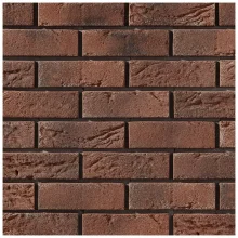 Cihlový obklad, Z BETONU, DALLAS 1, tmavě červená, 215 x 72 mm, tloušťka 21-22 mm, 0,46 m2