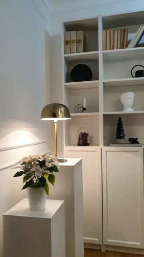 Nástěnná lišta - hladká, tvrdý plast Polyforce (HD Polymer), základní bílý nátěr (přetíratelný), 22 x 10 x 2000 mm