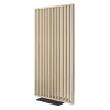 Dělící lamelová stěna s podstavcem - volně stojící, 990 x 2005 mm, (MDF), DUB SONOMA - Typ lamel: V úhlu 45° k základně