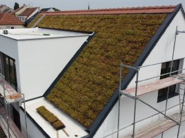 Realizace střechy EUREKO GREEN na klasickém domě