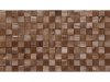 QUADRO MINI 2 - dřevěný mozaikový obkladový panel, tmavě mořená borovice, 380 x 380 mm