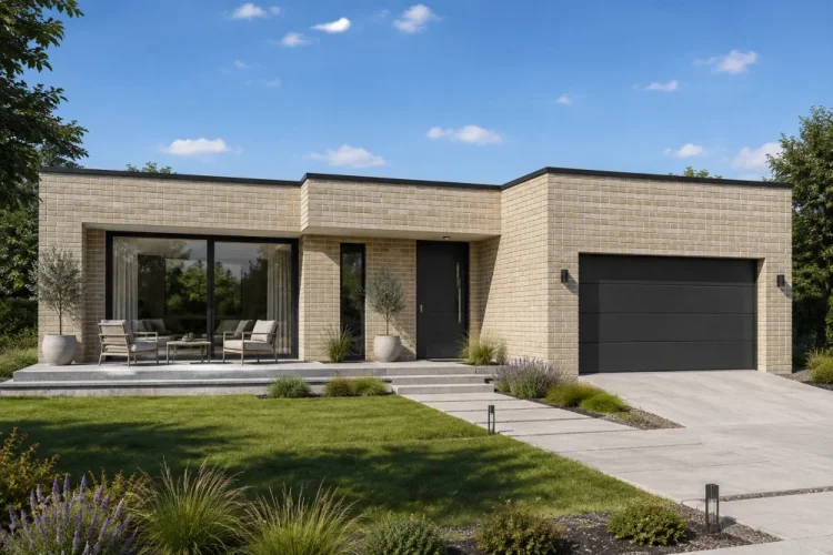 Cihlový obklad, Z BETONU, CAMBRIDGE 12, hnědošedá, 208 x 63 mm, tloušťka 12-18 mm, 0.91 m2
