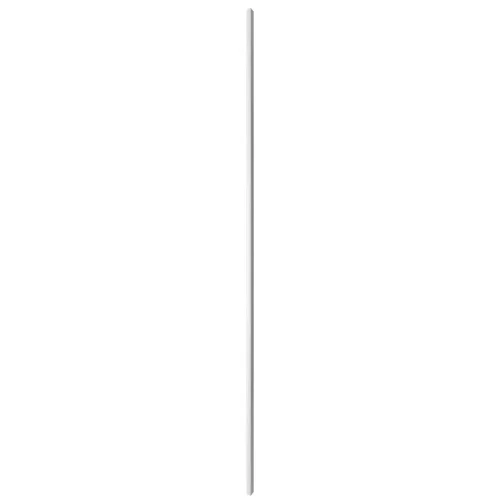 LINEA SLIM SINGLE - Drevená lamela na stenu, biela, 2650 x 22 x 27 mm