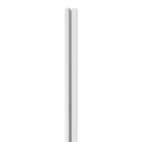 LINEA 1 drevená lamela na doske - biela | biela, 2750 x 64 x 40 mm