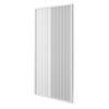 Dělící lamelová stěna - BÍLÁ, (kompletní sada), MDF + FINISH FOLIE, 29 předpřipravených šířek od 510 do 2750 mm, libovolná výška (maximálně 2750 mm), 70 mm tloušťka příčky - Typ lamel: Otočné