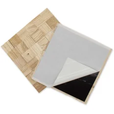 VZOREK - DUB 50 (50 x 50 mm) - NA SAMOLEPÍCÍM PODKLADU, Broušený (bez povrch. úpravy) - rozměr vzorku: 150 x 150 mm