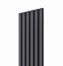 VZOREK - Akustický panel - GRAFIT (ANTRACIT) | ČERNÝ akustický podklad - ROZMĚR VZORKU: 200 x 100 mm