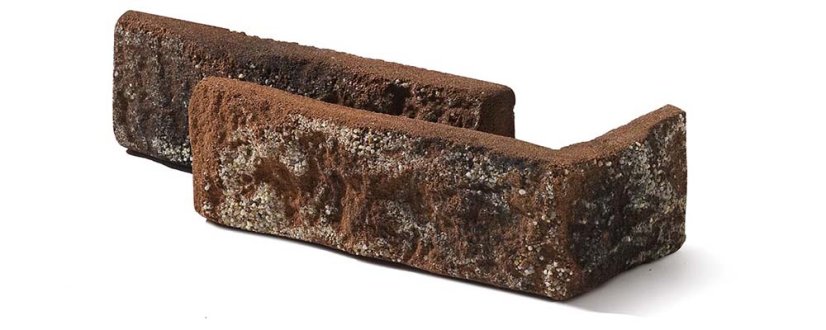 Betonový obklad, ROH, Z BETONU, RUSTIK 568, hnědá, 80 - 185 x 60 mm, tloušťka 10-18 mm, 0.57 m2