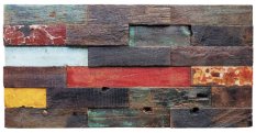 Drevená lodná mozaika - obkladový panel 600 x 300 x 7 - 14 mm (0,18 m²)