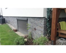 Kamenný obklad, Z BETONU, Slanec Basalt, šedá, 200, 300, 500 x 100 mm, tloušťka 10 - 28 mm, 0.5 m2 Kamenný obklad, Z BETONU, Slanec Basalt, šedá, 200, 300, 500 x 100 mm, tloušťka 10 - 28 mm, 0.5 m2