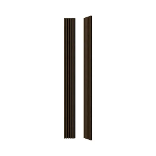 Akustický panel ACOUSTIC LINE - ezotica | černá, 2650 x 245 x 22 mm, lamely MDF + FINISH FOLIE, akustický podklad FILC
