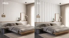 Designový obkladový panel JAPANDI (MDF), BÍLÁ, 24 x 300 x 2750 mm (0,825 m2)