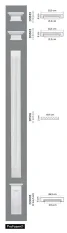 Pilaster - 197 x 20 x 2200 mm