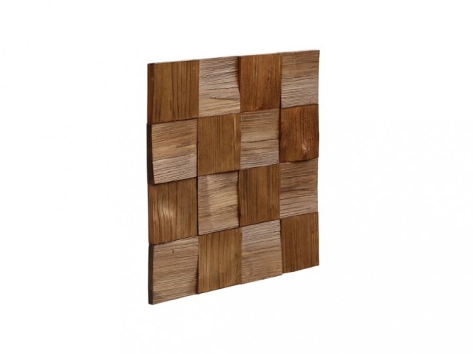 VZOREK - QUADRO 3 - dřevěný obkladový panel na stěnu - rozměr vzorku: 190 x 190 mm