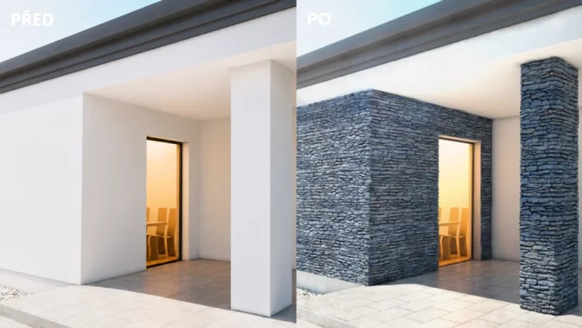 Betónový obklad, Z BETÓNU, CALIFORNIA 2 - grey, sivá, 150 x 550 mm, hrúbka 12-33 mm, 0.5 m2