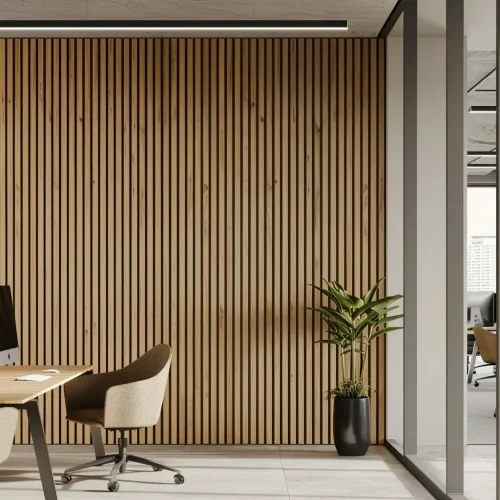 Koncový profil k voděodolnému lamelovému panelu (tři lamely) - levý - 2700 x 28 x 12 mm - DUB PŘÍRODNÍ