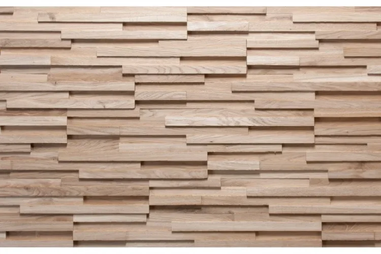 CORRECTUS - DUB, 720 x 100 x (9-19) mm - 3D dubový obkladový panel na stěnu