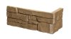 Betonový obklad, ROH, Z BETONU, LYON 1 - BEIGE, středně hnědá, 140 - 340 x 145 mm, tloušťka 16-27 mm, 0.48 m2