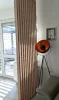Dělící lamelová stěna - DUB SONOMA, (kompletní sada), MDF + FINISH FOLIE, 29 předpřipravených šířek od 510 do 2750 mm, libovolná výška (maximálně 2750 mm), 70 mm tloušťka příčky