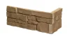 Betonový obklad, ROH, Z BETONU, LYON 1 - BEIGE, středně hnědá, 140 - 340 x 145 mm, tloušťka 16-27 mm, 0.48 m2
