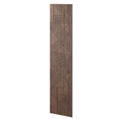 Veľkoformátový lamelový panel BORMLA - DYHA Z AMERICKÉHO ORECHA, 600 x 2750 x 11 mm, ČIERNY MDF PANEL