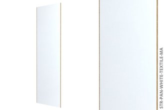 Systémový obkladový panel STRAMA PANELS - TEXTILOVÁ BÍLÁ, dřevotřísková deska, dekorační fólie, 12 x 600 x 2800 mm