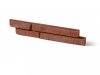 Betonový obklad, ROH, Z BETONU, BRONX 1, červená, 160 x 345 mm, tloušťka 10-30 mm, 0.47 m2