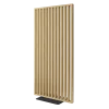 Deliaca lamelová stena s podstavcom - voľne stojaca, 990 x 2005 mm, (MDF), EURÓPSKY DUB CPL - Typ lamiel: Kolmé na základňu