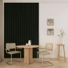 LINEA SLIM 3 dřevěné lamely na desce - botanic | černá, 2650 x 150 x 30 mm
