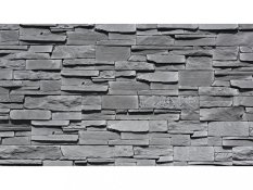 Betonový obklad, Z BETONU, GRENADA 5 - graphite, středně šedá, 550 x 117 mm, tloušťka 22-38 mm, 0.32 m2