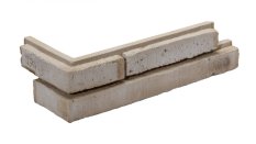 Sádrový obklad, ROH, ZE SÁDRY, METRO 2 - BEIGE, středně hnědá, 345 x 145 mm, tloušťka 10-30 mm, 0.39 m2