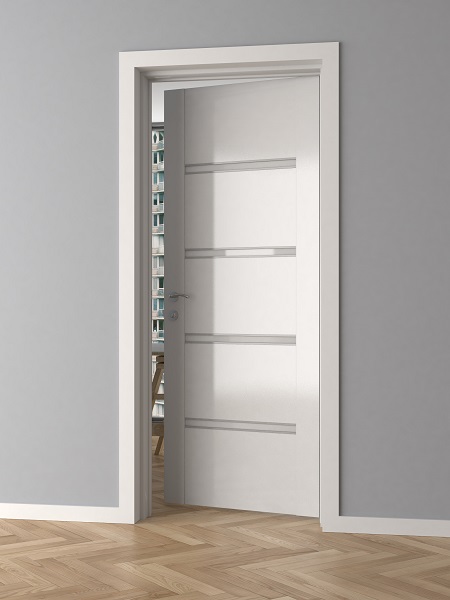 Orámování bezobložkových dveří – HLADKÉ, tvrdý plast PolyForce (HD Polymer), základní bílý nátěr (přetíratelný), 70 x 16 x 2400 mm