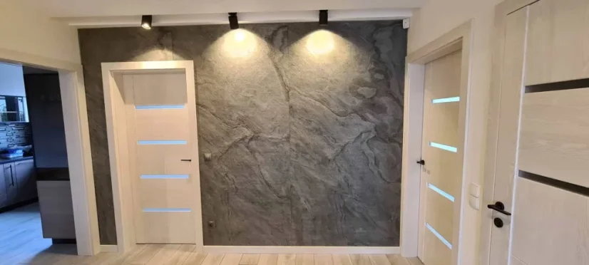 Kamenná dýha - Silver Grey, 1220 x 2440 x 3 mm