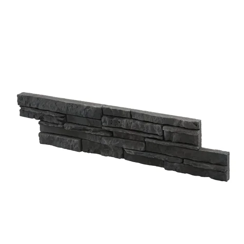 Kamenný obklad, Z BETONU, CONGO 1, tmavě šedá, 120 x 533, tloušťka 16 - 33 mm, 0.40 m2