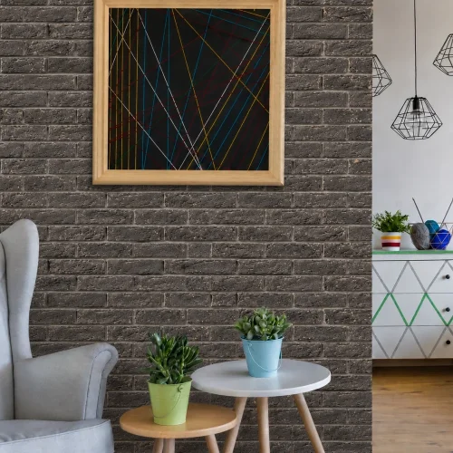 Cihlový obklad, Z BETONU, COUNTRY 743, šedá, 205 x 62 mm, tloušťka 14-17 mm, 1 m2