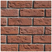 Cihlový obklad, Z BETONU, ARUBA 1 , červená, 65 x 210 mm, tloušťka 12-16 mm, 0.59 m2