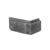 Cihlový obklad, ROH, Z BETONU, DETROIT 1, tmavě šedá, 85 x 160 x 78 mm, tloušťka 7 - 26 mm, 0.19 m2