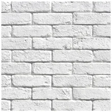 Cihlový obklad, ZE SÁDRY, OXFORD 1, bílá, 210 x 63 mm, tloušťka 6-14 mm, 0,49 m2