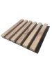 ATYPICKÝ PRODUKT - Akustický panel - DUB WOTAN, MDF + FÓLIA FINISH 3D, ČIERNY akustický podklad FILC, 300 x 285 mm