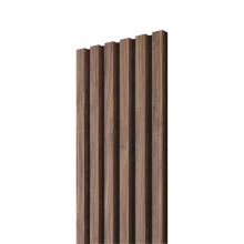 Akustický panel - ORECH DYHA, MDF, ČIERNY akustický podklad FILC, 300 x 2750 mm